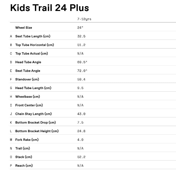 Cannondale Trail Plus 24 Kid's Mountain Bike (recommended for height 4'1" to 4'6")